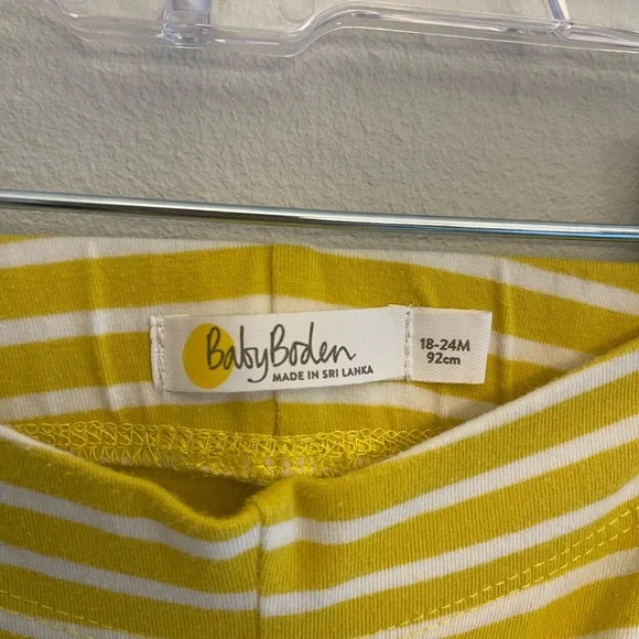 Baby Boden Yellow and White Striped Dress - Picture 6 of 7